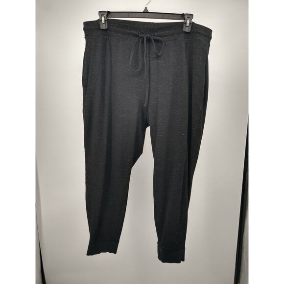 Torrid Jogger Pants Plus 3X Pull On Drawstring Stretch High Rise‎ Heather Black - Picture 1 of 13